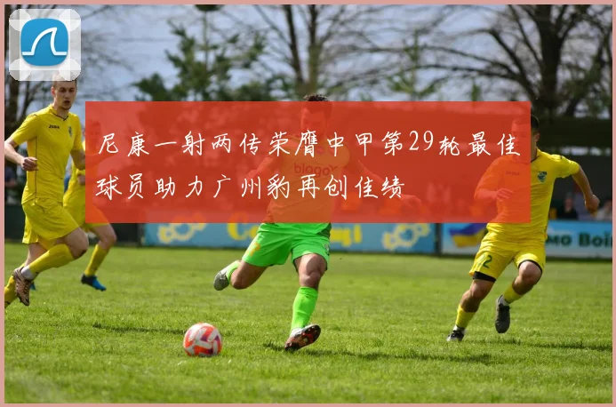 尼康一射两传荣膺中甲第29轮最佳球员助力广州豹再创佳绩